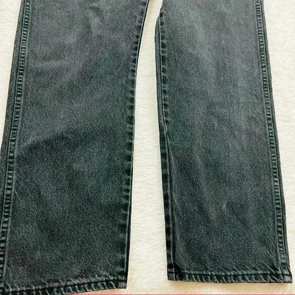 Rustler Vintage Black Super Faded Tapered Rustic Jeans Size 40X32 - Picture 9 of 14